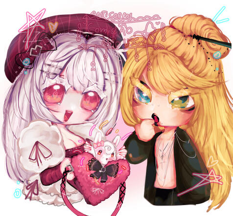 Chibi + adição de casal Chibi + adição de casal